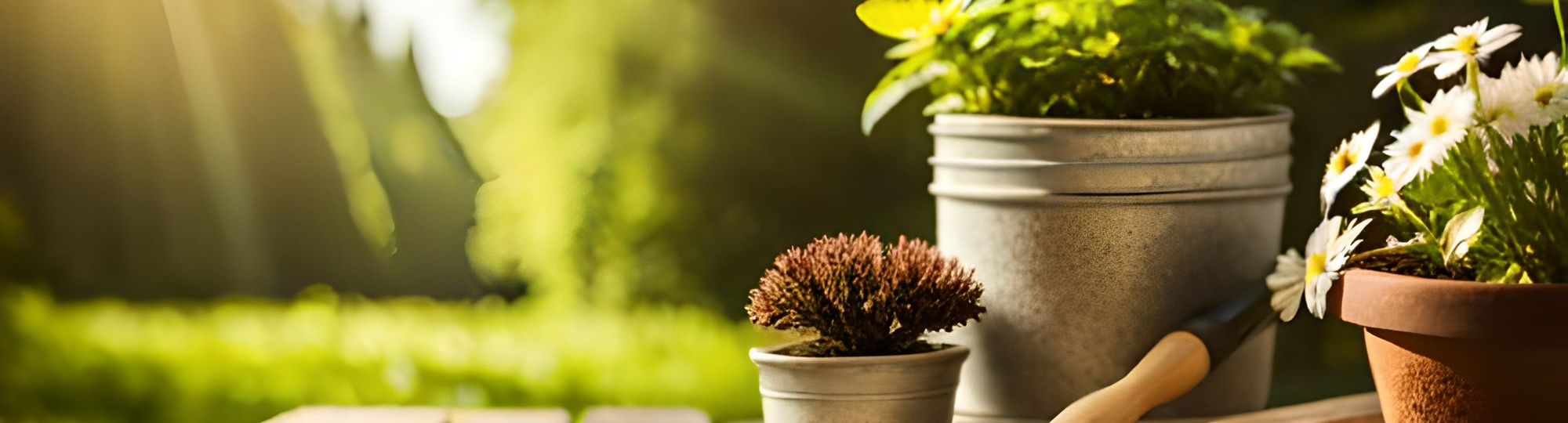 Garten mit Pflanzen